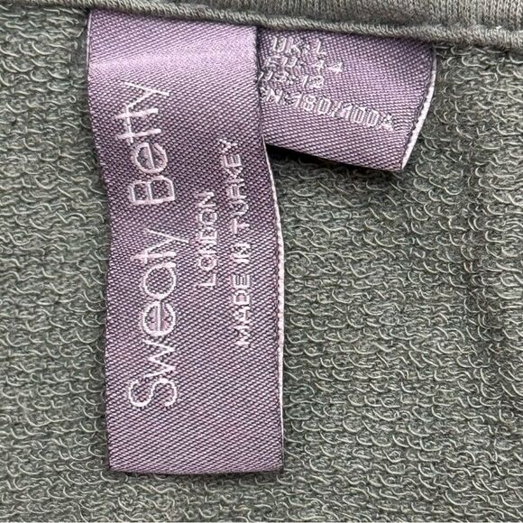 Sweaty Betty After Class Salix Green Relaxed Fit Hoodie Size M Top Sweatshirt - Picture 9 of 9